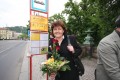 Jana Vohralíková na stanici tramvaje „Bambiriáda 2008“