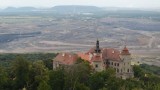 Těžbou uhlí zničená krajina Severních Čech kolem zámku Horní Jiřetín (foto Hnutí Brontosaurus, září 2019)